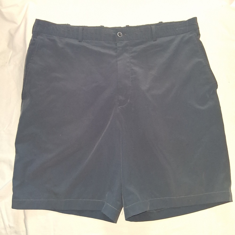 Slazenger Mens Golf Shorts W40 Gray Flat Front Lightweight Activewear